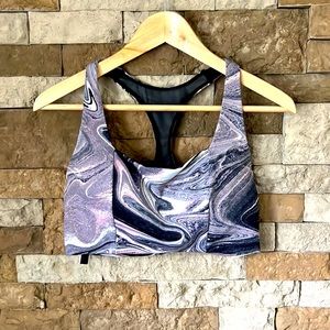 NEW Victorias Secret Sports Bra Lightweight Slip Over No Wire Onyx Marble